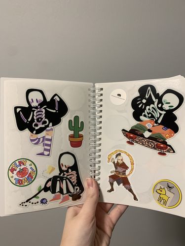 Customer photo review of Glow in the Dark Skeleton Ghost Stickers