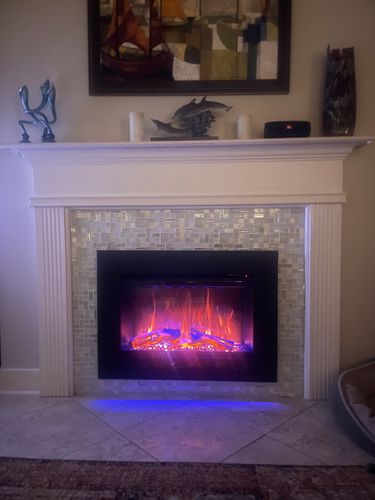 Customer photo review of Modern Flames Redstone 30" Built In Electric Firebox Insert