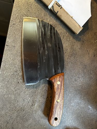 Customer photo review of Handgeschmiedetes Kochmesser - Ergonomic