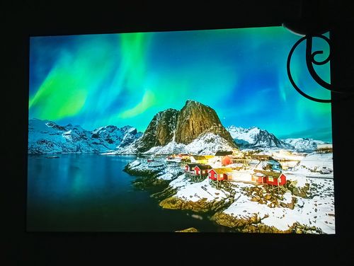 Customer photo review of Leuchtbild | Nordlichter | Querformat