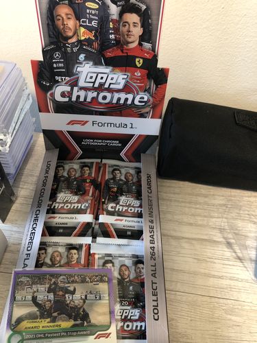 Customer photo review of 2022 Topps Chrome Formula 1 Racing Hobby Box (Presale)