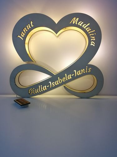 Customer photo review of Lampada Led Personalizzata Amore Infinito