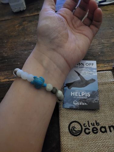 Customer photo review of ClubOcean© Tracking Bracelets