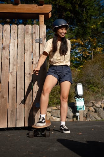 Customer photo review of Arbor Collective Mission Groundswell Complete Skateboard Longboard