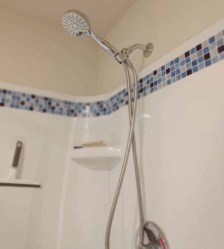Customer photo review of 3-Spray Handheld Shower Head, Handshower Only
