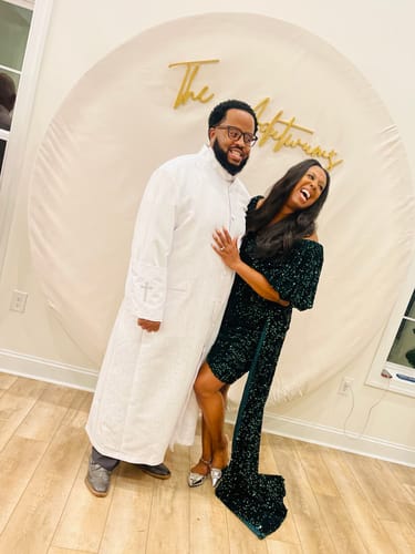 Customer photo review of Kayla Mini Dress Emerald