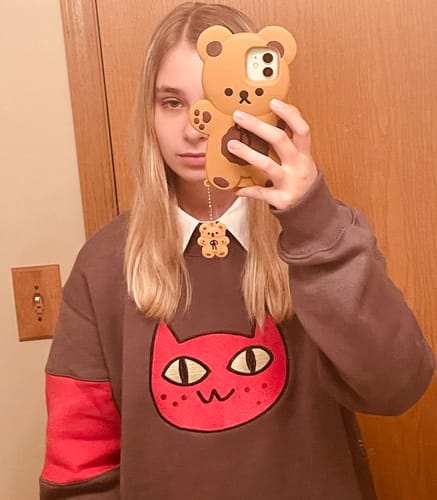 Customer photo review of Cat Sweater