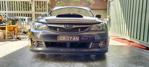 Customer photo review of STI Style Front Lip for Subaru WRX STI 08-10