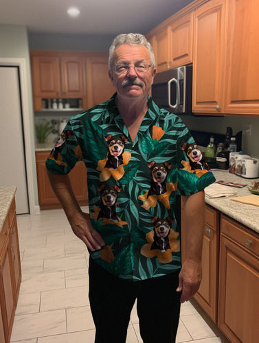 Customer photo review of Orange Bloom Shirt