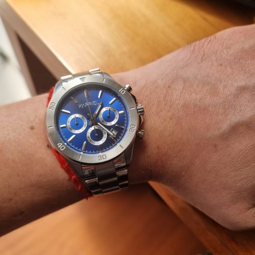 Reseña con foto de un cliente sobre Reloj Kapriel Odyssey Blue Ocean