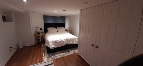 Customer photo review of Drew Platform Storage Bed - Black Velvet