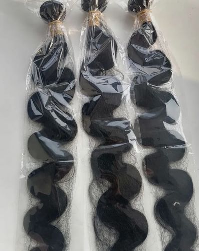 Customer photo review of 3 Pieces Body Wave Brazilian Virgin Human Hair Bundles Unprocessed Natural Color