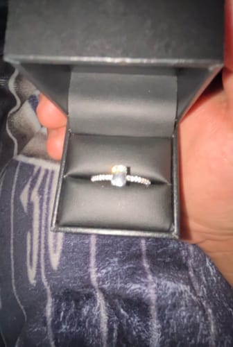 Customer photo review of SELENA MOISSANITE RING