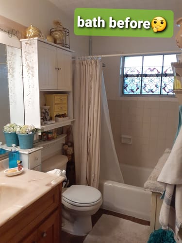 Customer photo review of SUNNY SHOWER 1/4 inch Bathtub Shower Door & Double Sliding Door for tub, Black Finish / Brushed Nickel Finish / Chrome Finish