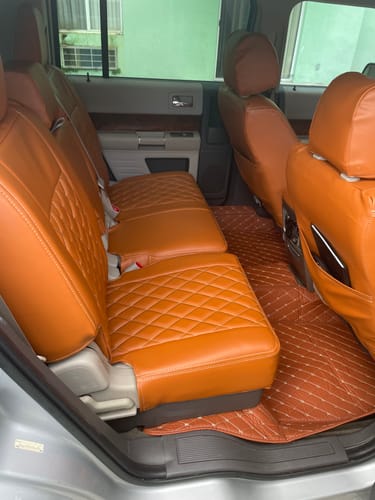 Customer photo review of Brown Custom Car Trunk Mats
