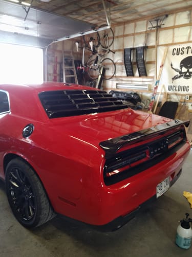 Customer photo review of SRT Style Trunk Spoiler - 2008-2024 Dodge Challenger 3rd Gen SXT, RT, GT, Scat Pack