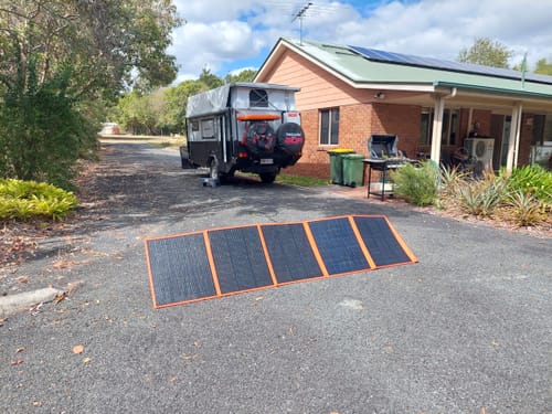 Customer photo review of 300W Solar Blanket Kit with Raptor Skin