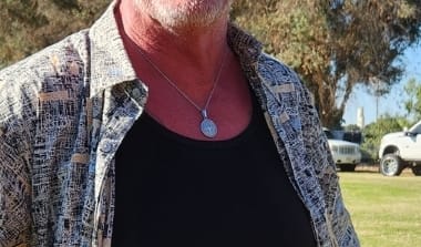 Customer photo review of "To My Husband" - Compass Pendant