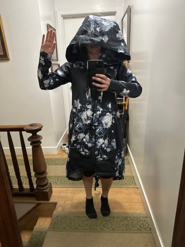 Customer photo review of Long Hooded Raincoat MARY