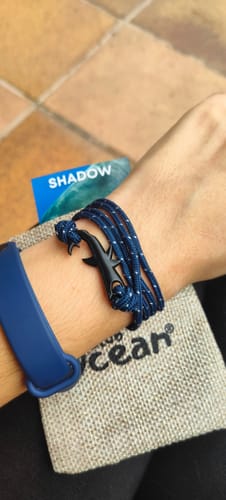 Customer photo review of "Shark" tracking bracelet