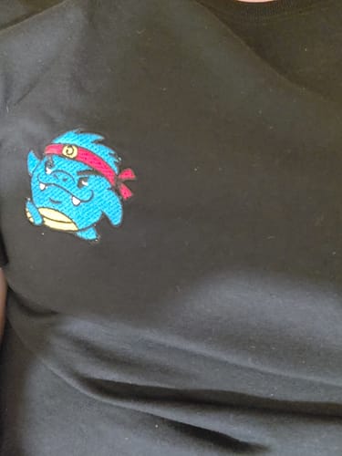 Customer photo review of POCKET KAIJU T-Shirt