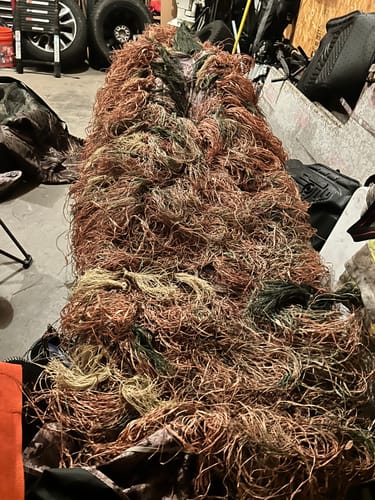 Customer photo review of Hunting Blind Raffia Grass (Pack)