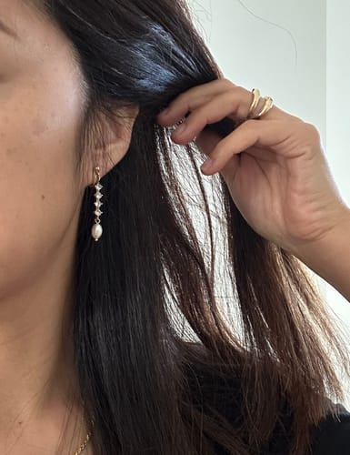 Customer photo review of Sophia Clip On Earrings