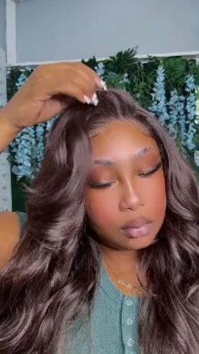 Customer photo review of Must Have! Natural Brown Classic Body Wave Lace Frontal Wig