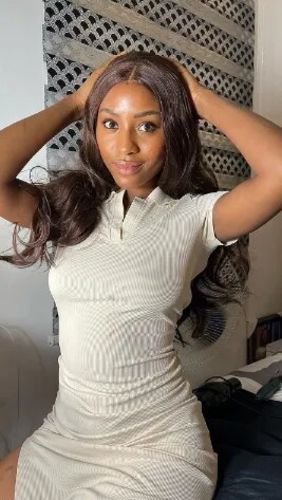 Customer photo review of Must Have! Natural Brown Classic Body Wave Lace Frontal Wig