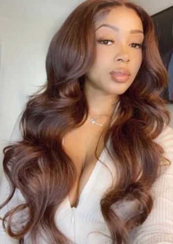 Customer photo review of Must Have! Natural Brown Classic Body Wave Lace Frontal Wig