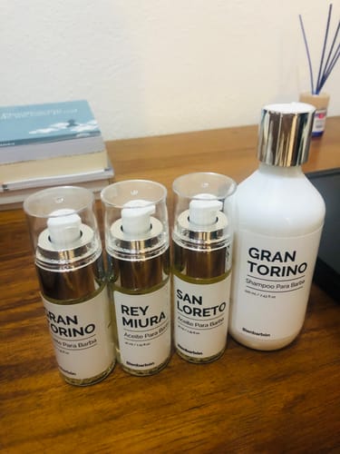 Customer photo review of Aceite Para Barba - Paquete De 3 Fragancias