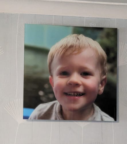 Customer photo review of "50x50" Custom Design Glass Wall Art