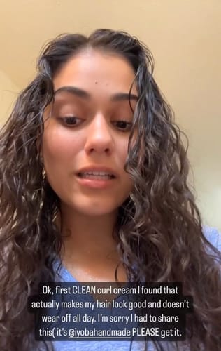 Customer photo review of Organic Curl Cream