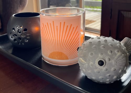 Customer photo review of Sun Dial Candle