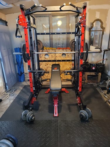 Customer photo review of Major Fitness SML07 All-In-One Home Gym Smith Machine
