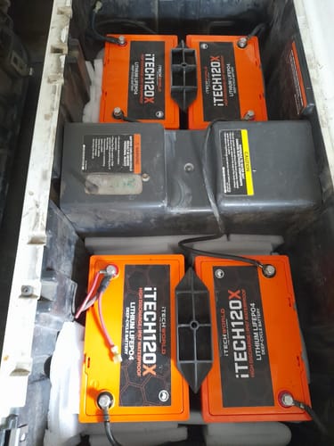 Customer photo review of iTECH120X 12v Lithium Deep Cycle Battery LiFePO4