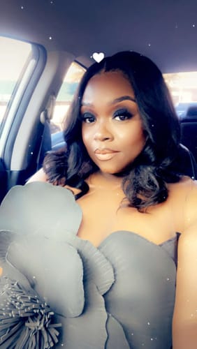 Customer photo review of Bianca Flower Midi Dress