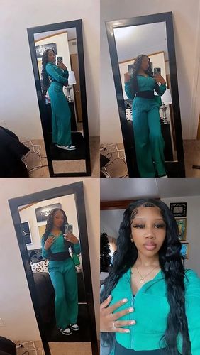 Customer photo review of Melting! Glueless Loose Wave Swiss HD Undetectable Lace 5x5 HD Lace Closure Wig