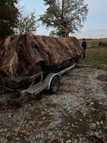 Customer photo review of Hunting Blind Raffia Grass (Pack)