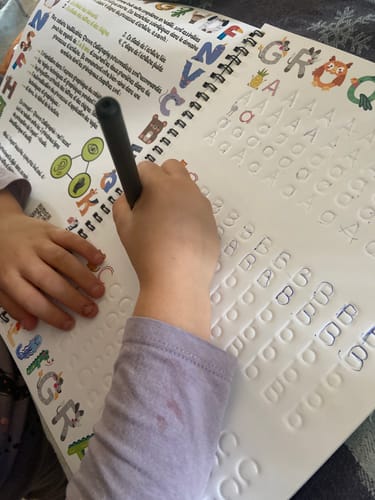 Customer photo review of 1 x Groove Calligraphy ™ - Manuels Réutilisables avec Rainures