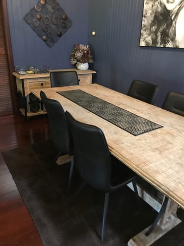 Customer photo review of Hayes Leatherette Dining Chair in Black