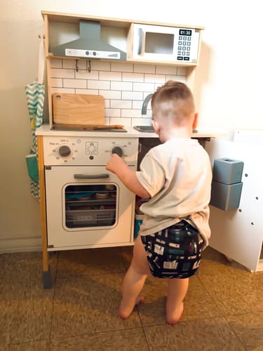 Customer photo review of Patterned Basics Pocket Cloth Diaper with Athletic Wicking Jersey Version 2.0