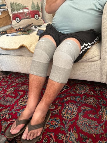 Customer photo review of Premium Bamboo Knee Sleeve (Single)