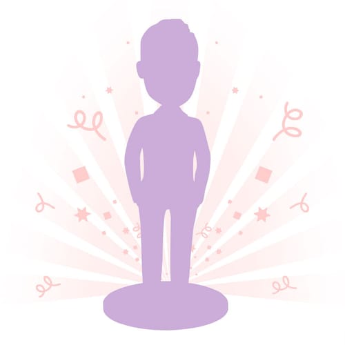 Customer photo review of Fully Customizable 1 person Custom Bobblehead