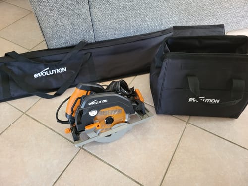 Customer photo review of Pack Evolution : Scie circulaire 185mm R185CCSX+ avec lame multi-matériaux TCT et sac de transport + guide de coupe de 2,8m