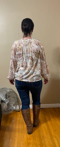 Customer photo review of Lovestitch Indie Blouse