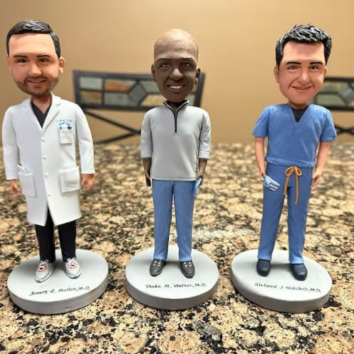 Customer photo review of Fully Customizable 1 person Custom Bobblehead