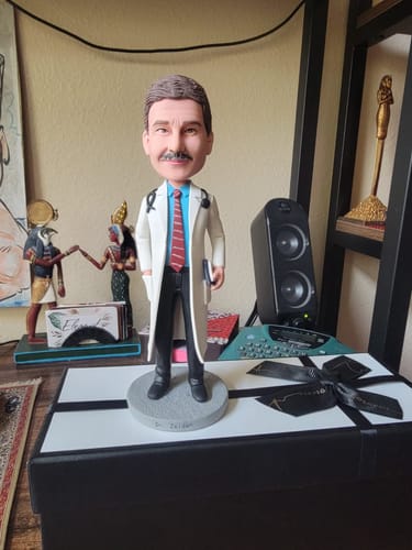 Customer photo review of Male Doctor Custom Bobblehead