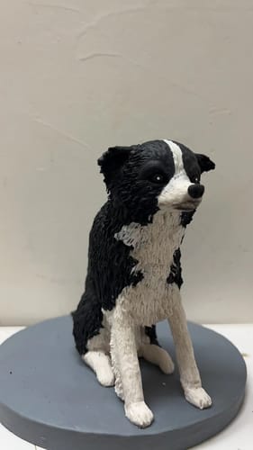 Customer photo review of Fully Customizable One Pet Sculpture Custom Dog Statue