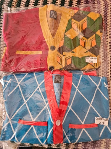 Customer photo review of Cropped Tetraphobia Cardigan